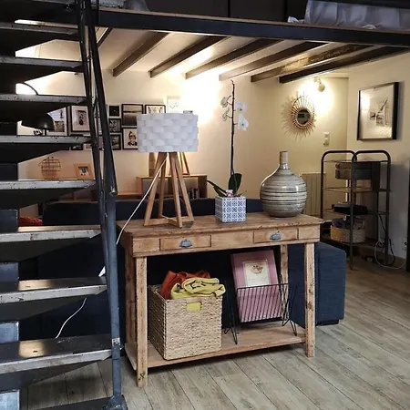 Authentic Loft With Mezzanine & Exposed Stones Heart Of דירה ליון