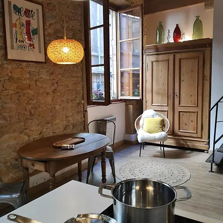 Authentic Loft With Mezzanine & Exposed Stones Heart Of 아파트 *